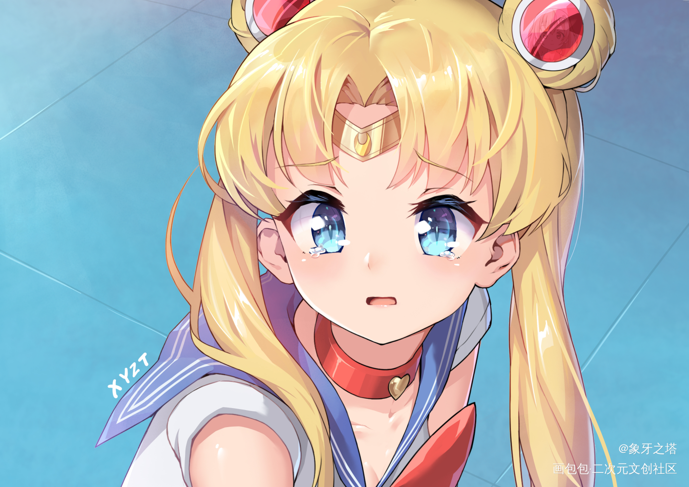 美少女战士重绘挑战_美少女战士水兵月少女插画美少女战士重绘挑战绘画作品