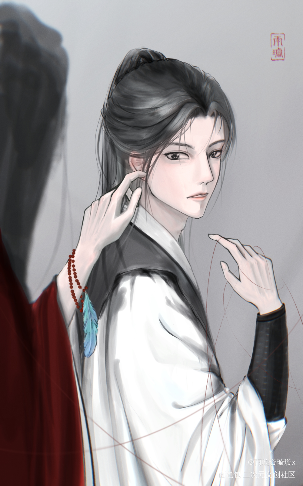 尘时_木苏里判官判官尘不到闻时插画板绘绘画绘画作品