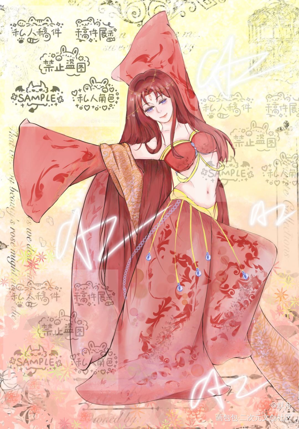 也是红桃_我在惊悚游戏里封神红桃皇后兆木驰绘画作品