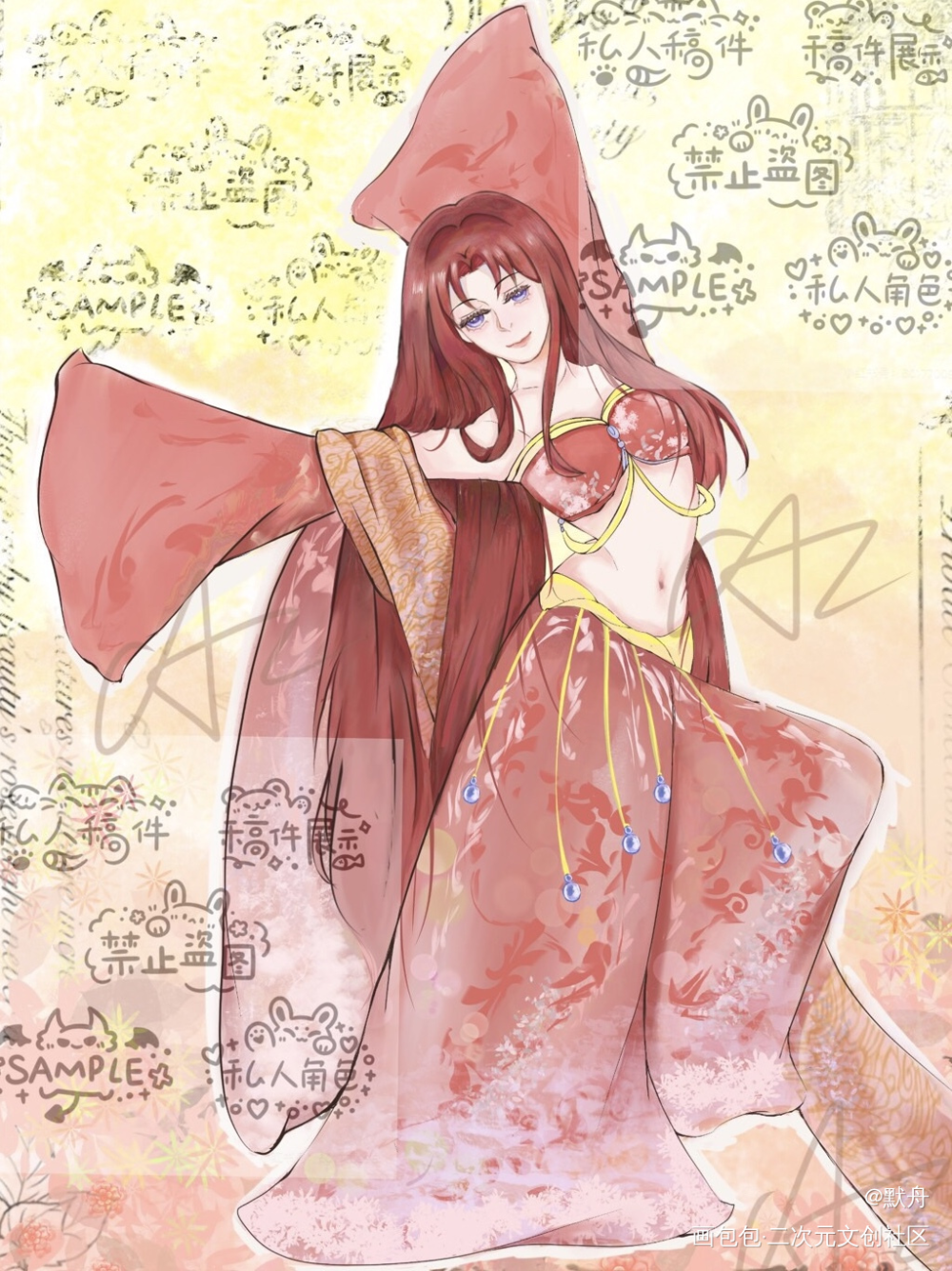 也是红桃_我在惊悚游戏里封神红桃皇后兆木驰绘画作品