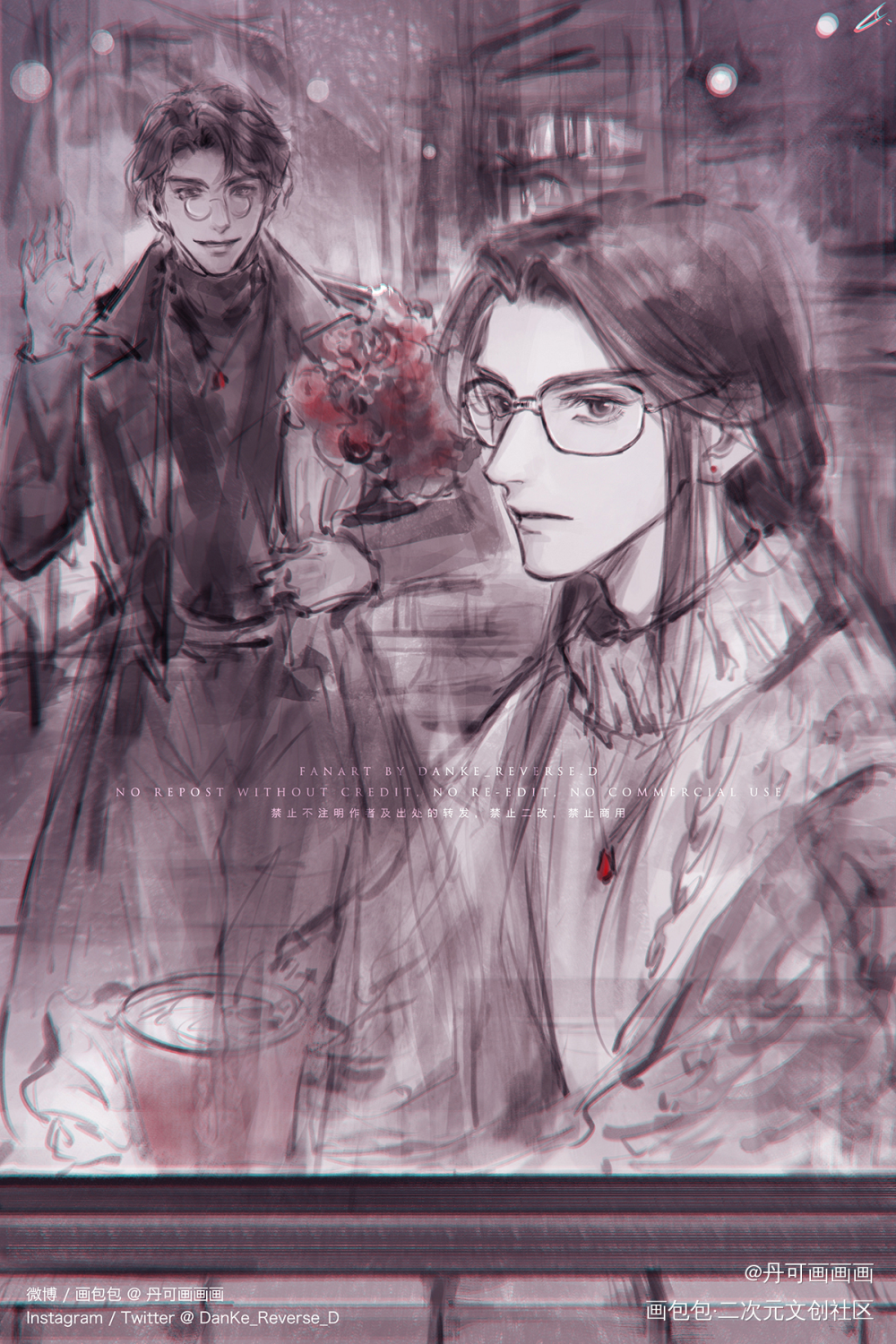 现pa燃晚·约会_二哈和他的白猫师尊燃晚踏仙君墨燃楚晚宁绘画作品