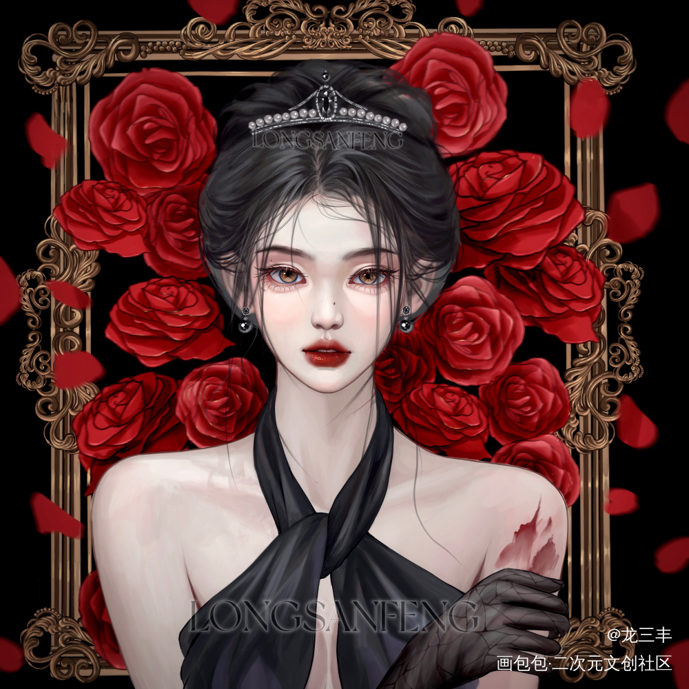 她很迷人，因为她很擅长做自己。_绘画绘画作品