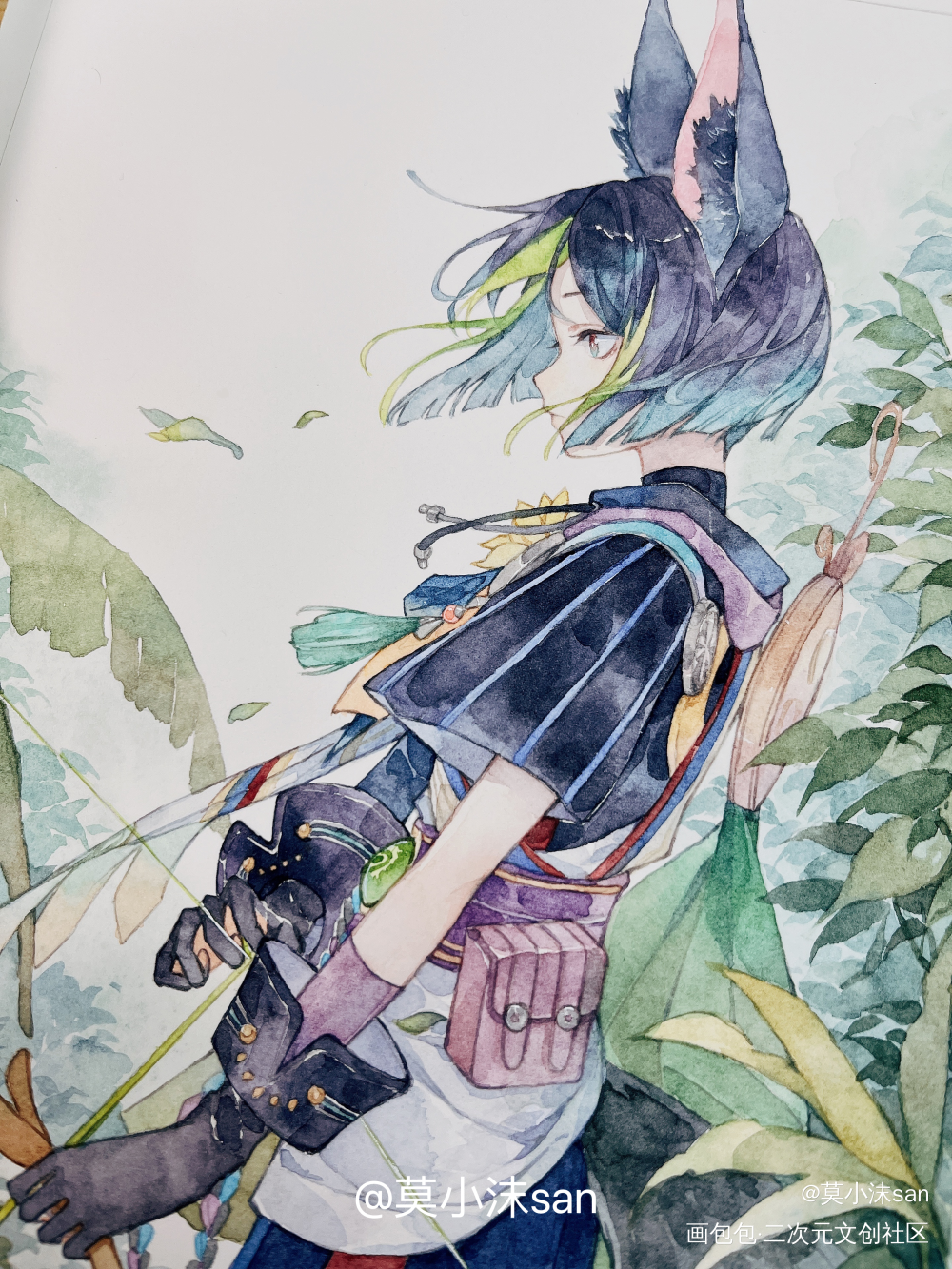 原神崽崽们_原神手绘水彩插画绘画绘画作品