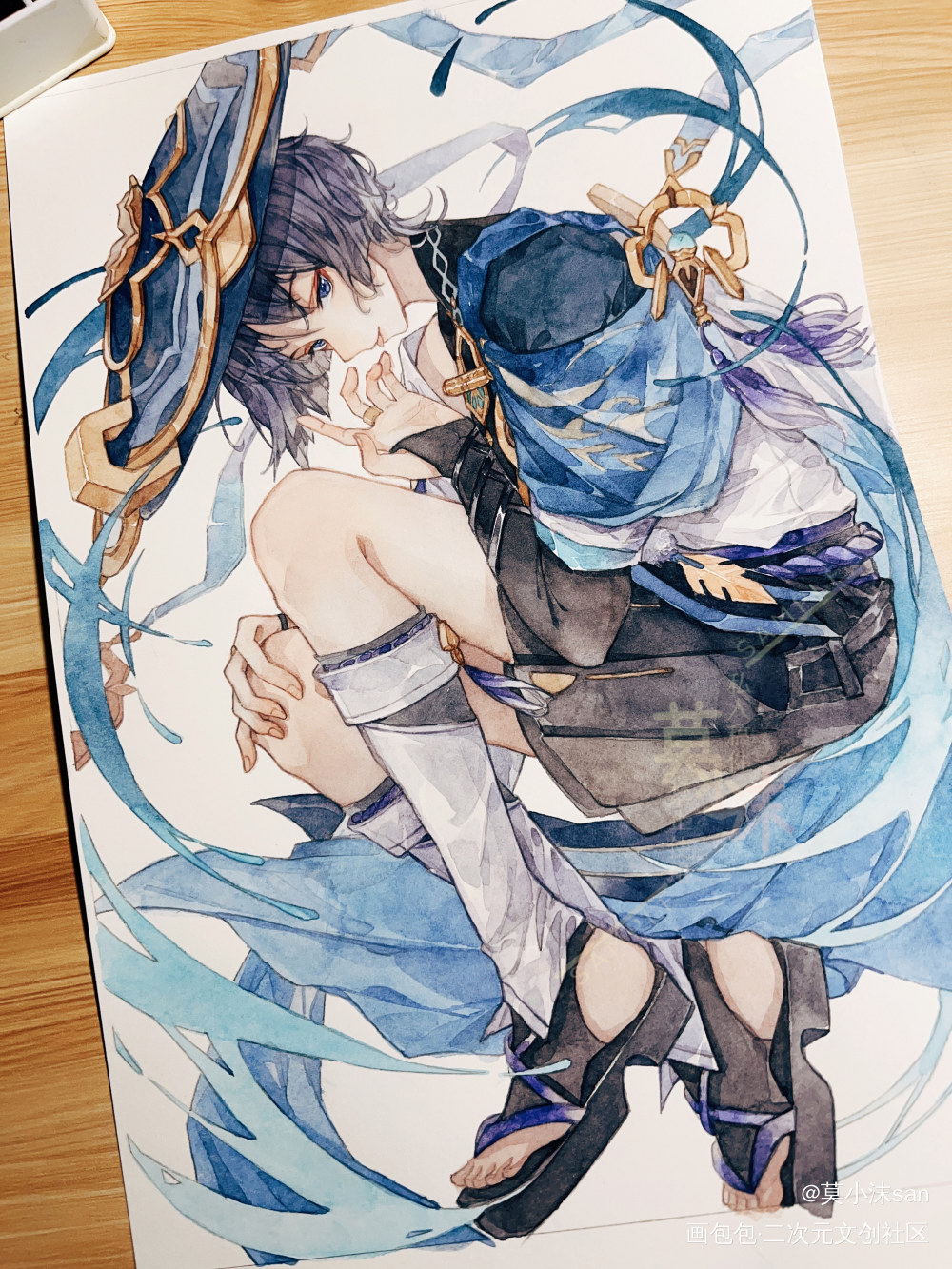 原神崽崽们_原神手绘水彩插画绘画绘画作品