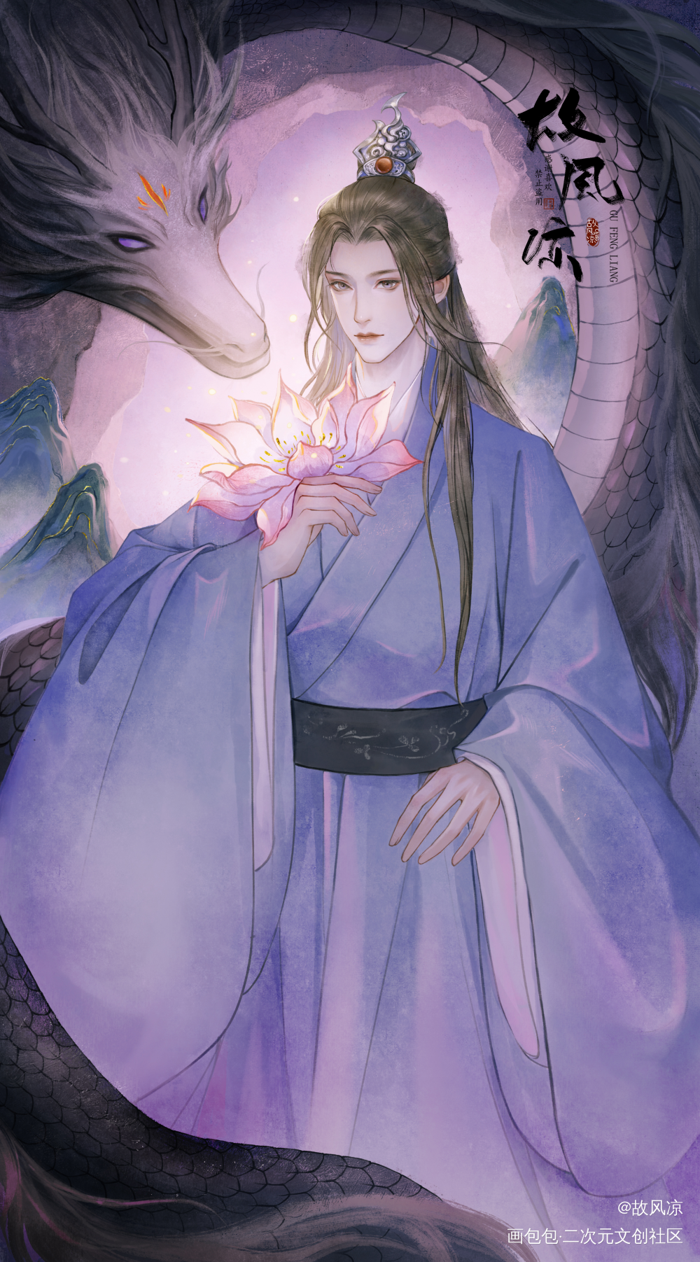 _古风插画绘画绘画作品