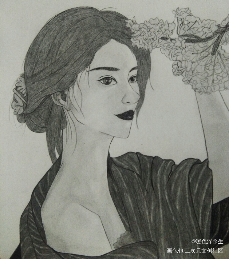 姐姐_铅笔国风古风人物古风美女美女绘画作品