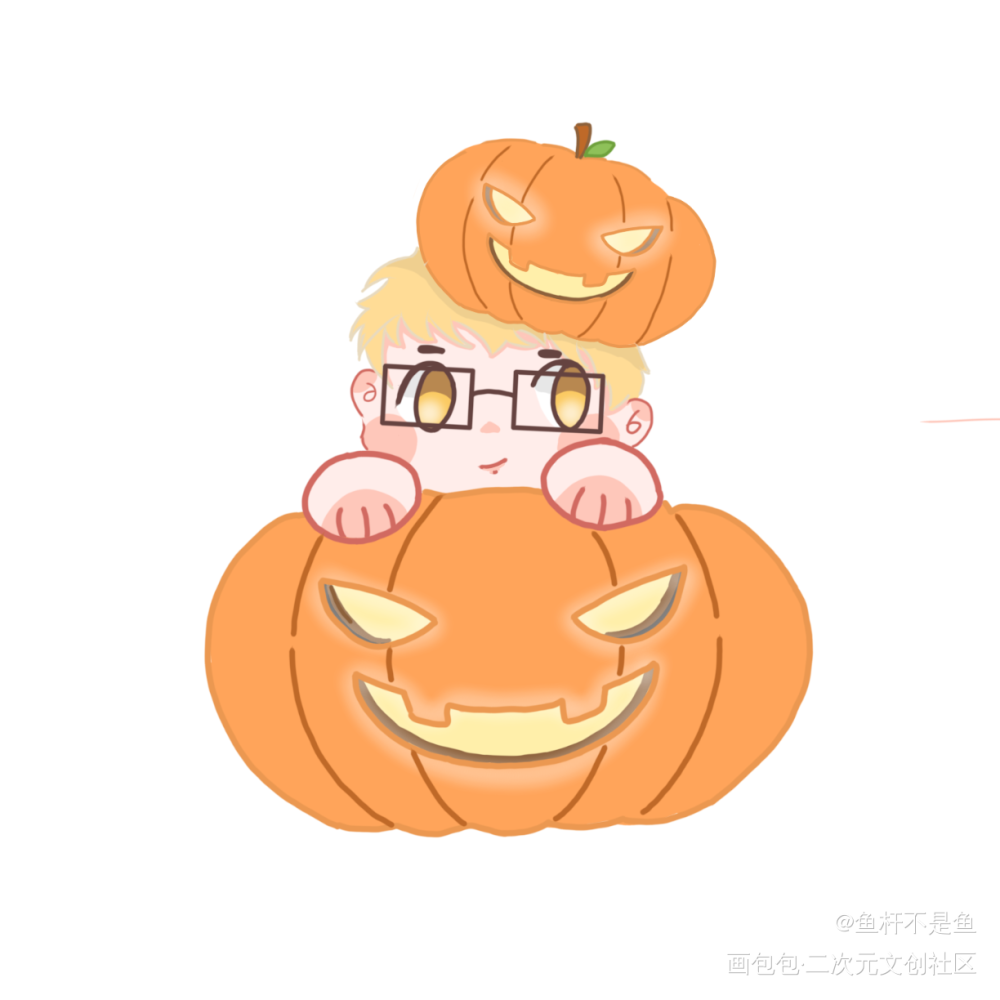 万圣节月山_排球少年我要上首推月山山口忠月岛萤绘画作品