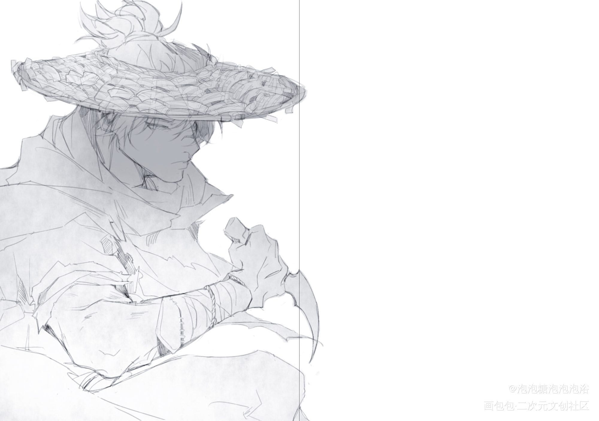 _新神榜杨戬沉戬绘画作品