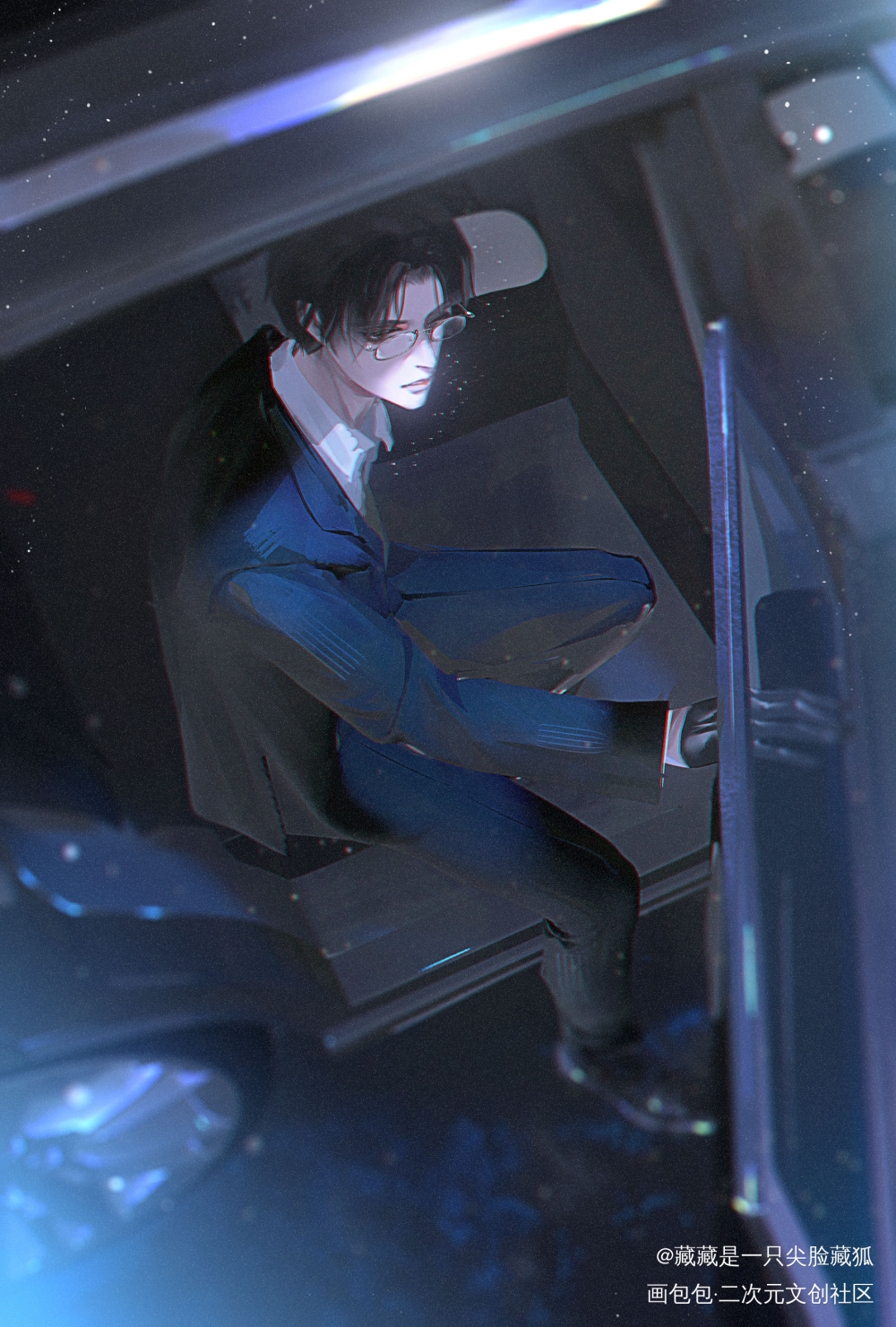 “我问心无愧，不用人陪。”_洄天沈酌淮上绘画作品
