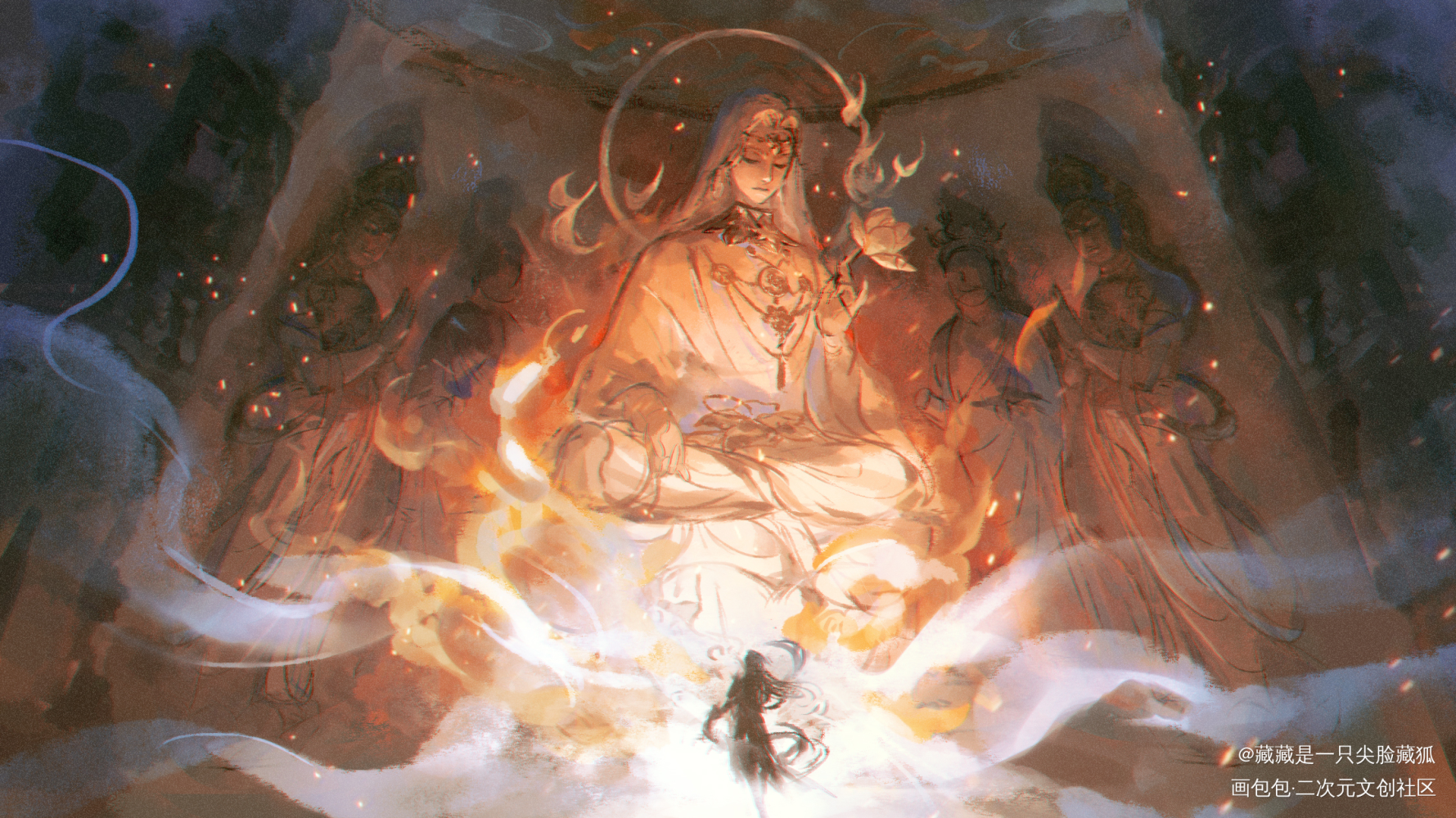 心如业火_阴阳师修帝阿修罗帝释天绘画作品