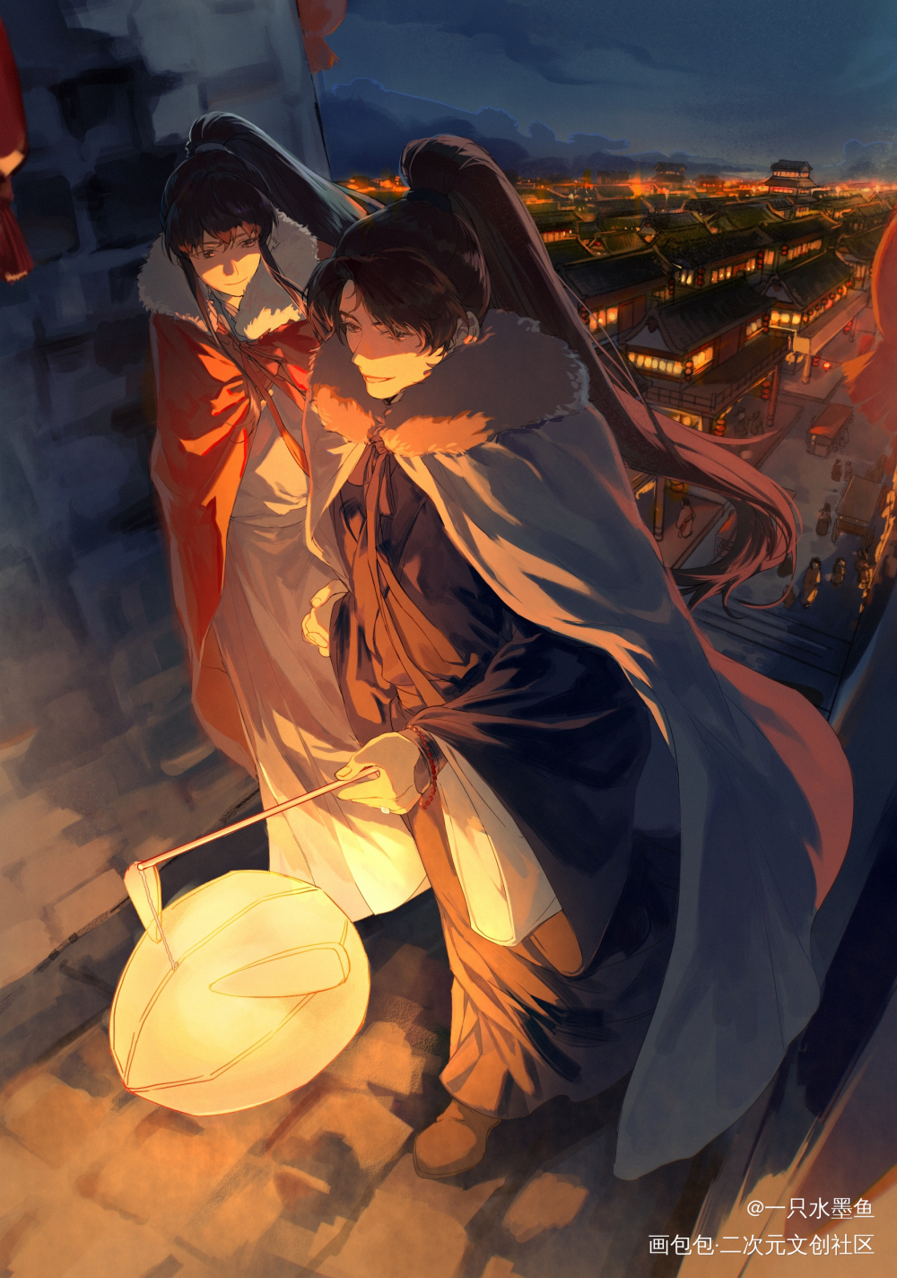 又有新活？我来*^O^*_伪装学渣朝俞谢俞贺朝绘画作品