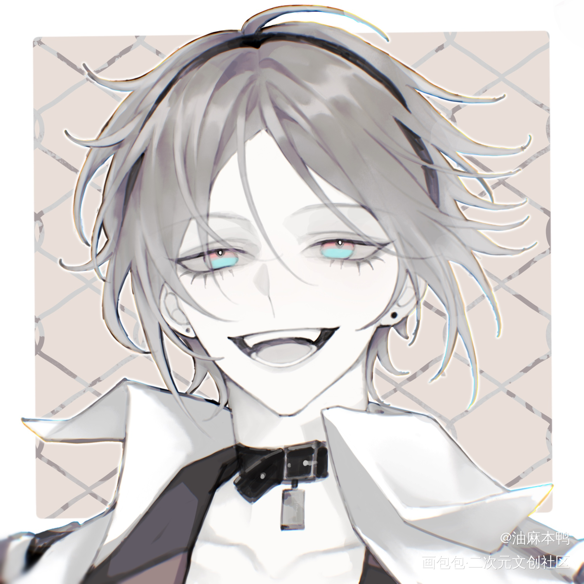 1.20小咪生日快乐🎂🧡_虚拟主播板绘涂luxiemmystarias摸鱼绘画作品