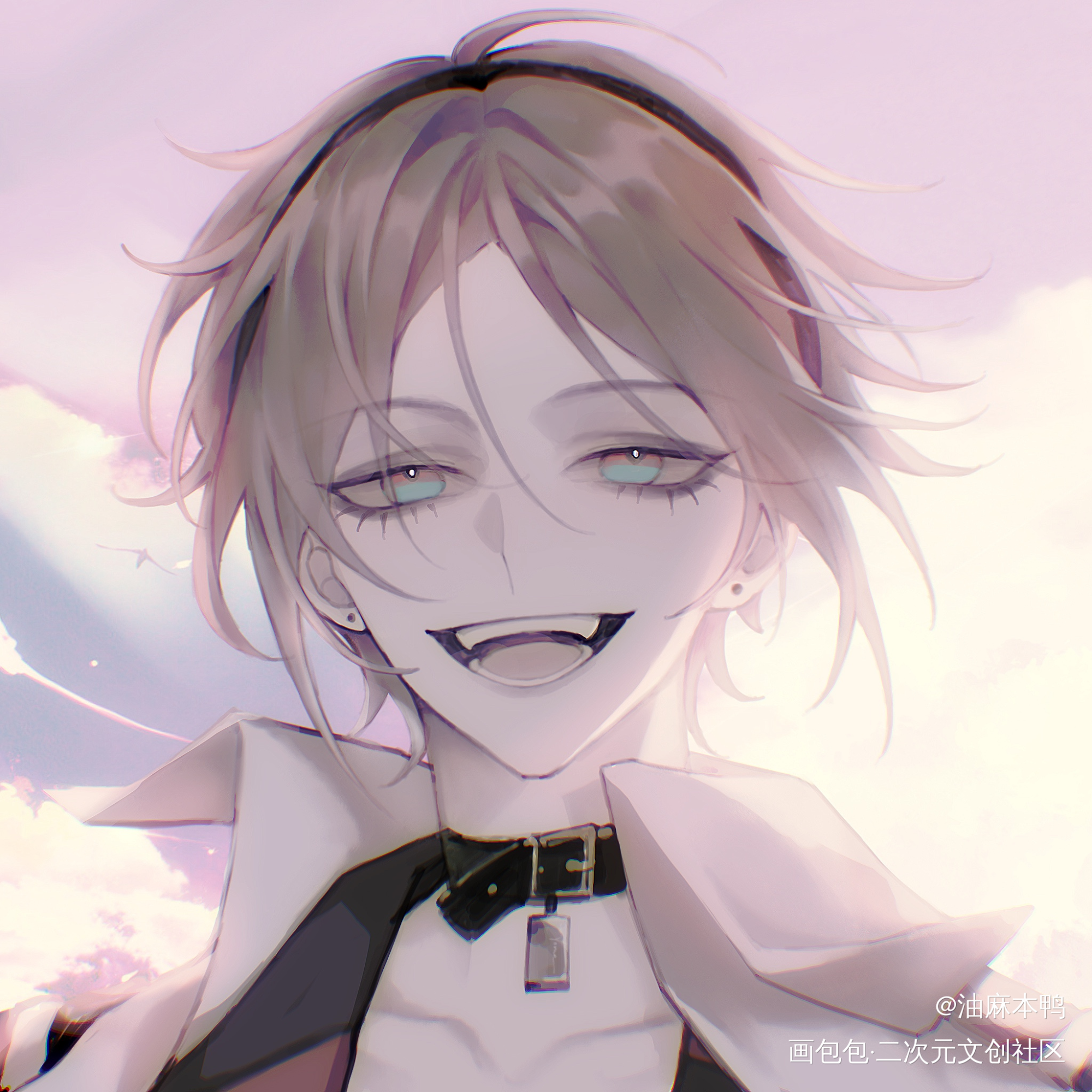 1.20小咪生日快乐🎂🧡_虚拟主播板绘涂luxiemmystarias摸鱼绘画作品