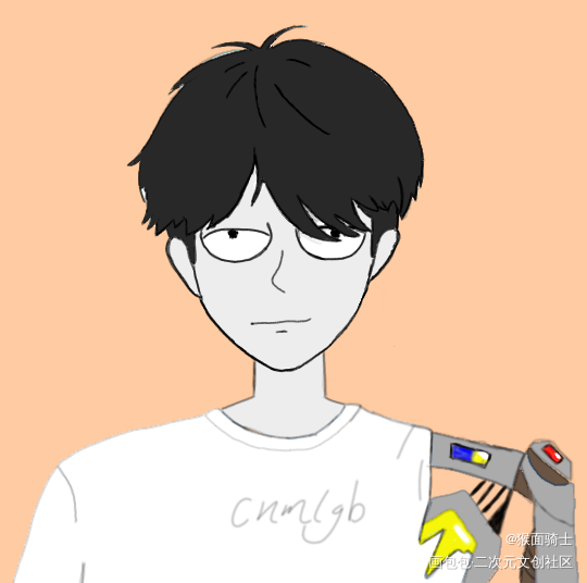 c–137宇宙的一名半机器人_彩色漫画绘画作品