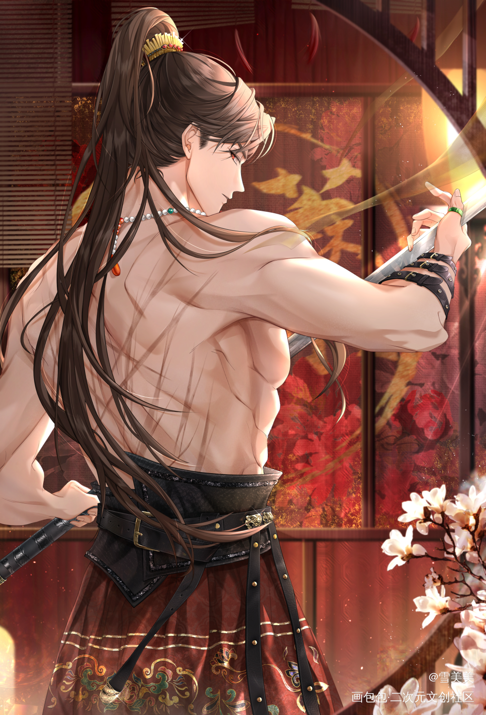 贺图_光与夜之恋陆沉绘画作品