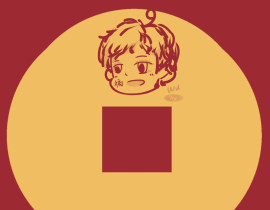 小狗的新年祝福_绘画作品
