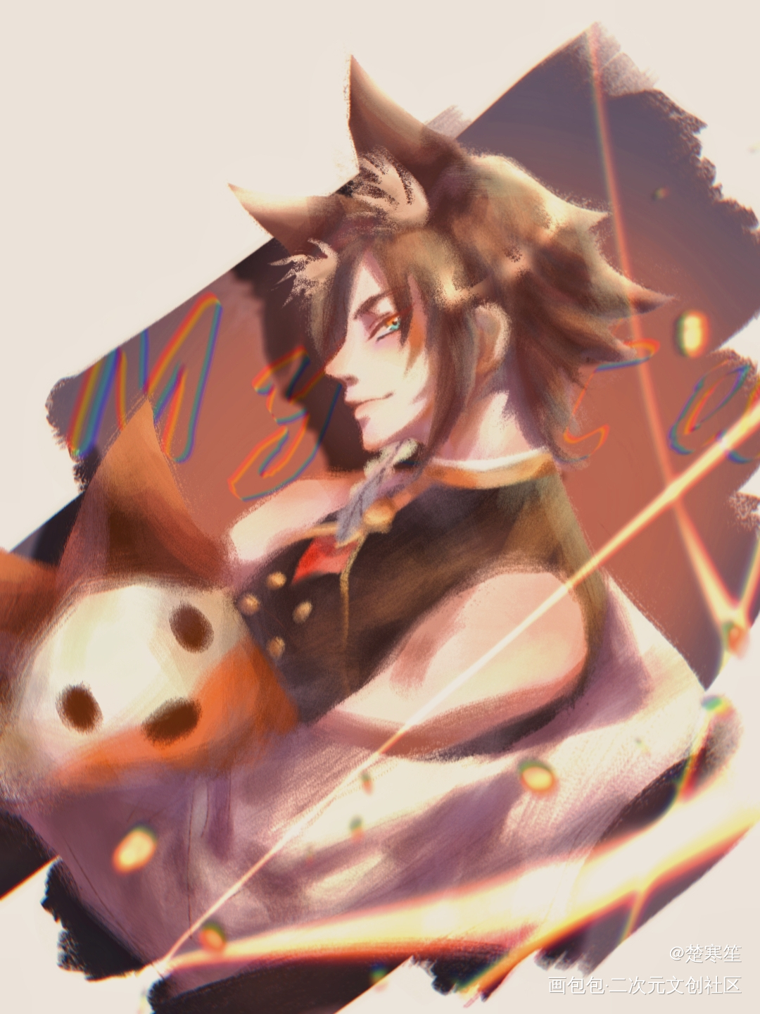 是昨天画的小咪的生贺_luxiem指绘Vtuber绘画作品