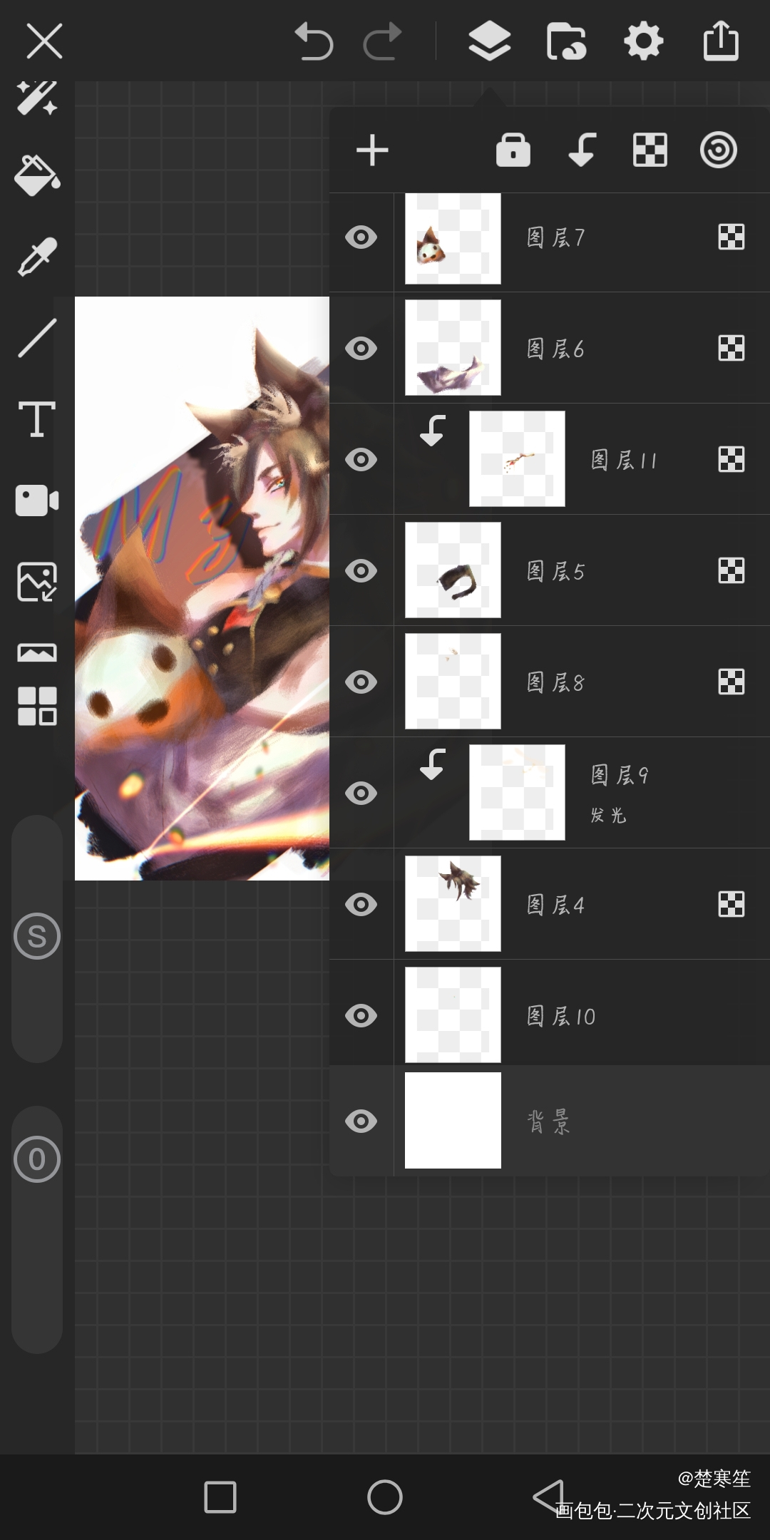 是昨天画的小咪的生贺_luxiem指绘Vtuber绘画作品