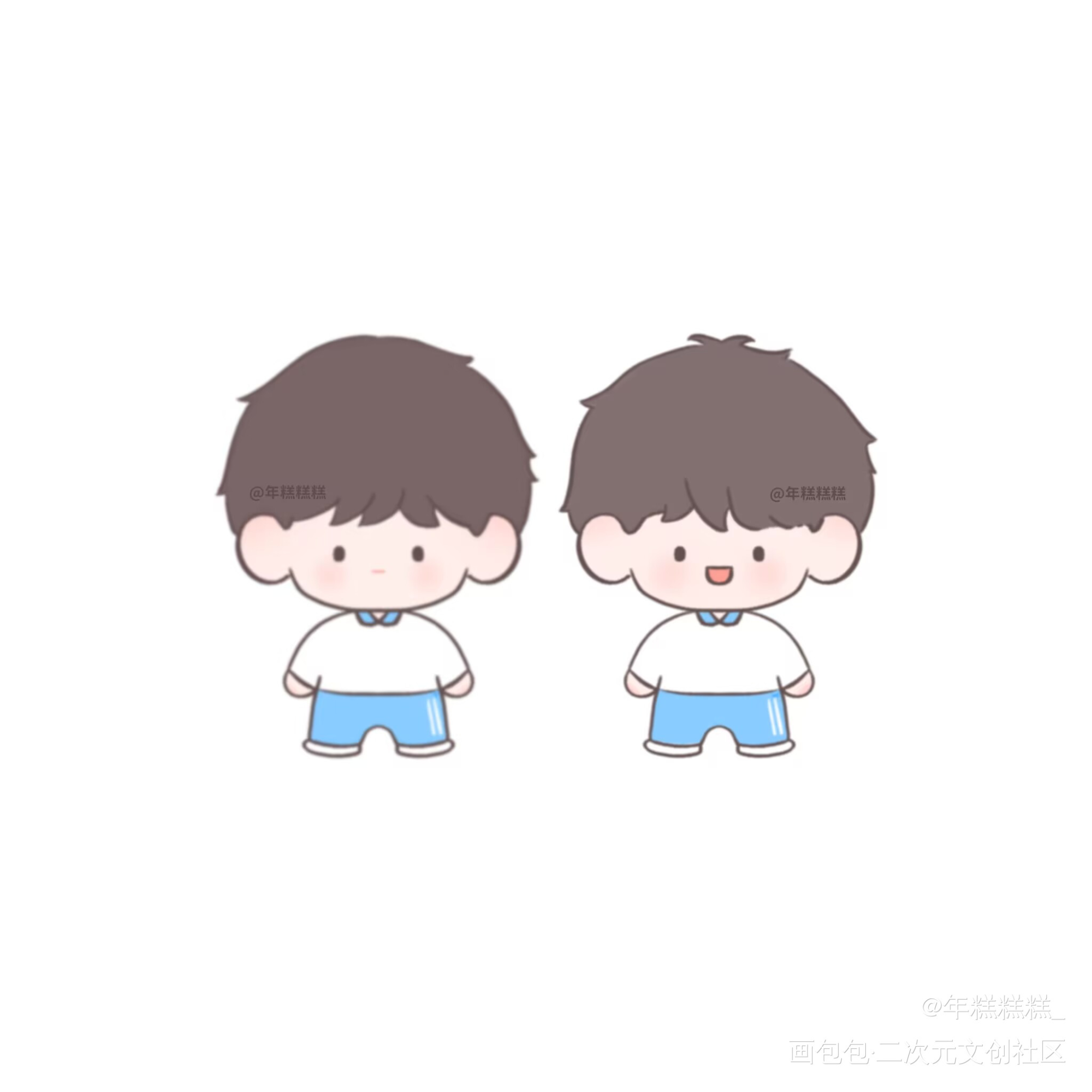 添望豆豆人_某某添望绘画作品