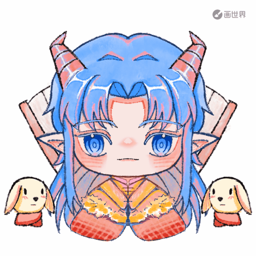 新年快乐！_Q版新年贺图新年快乐指绘二次元绘画作品