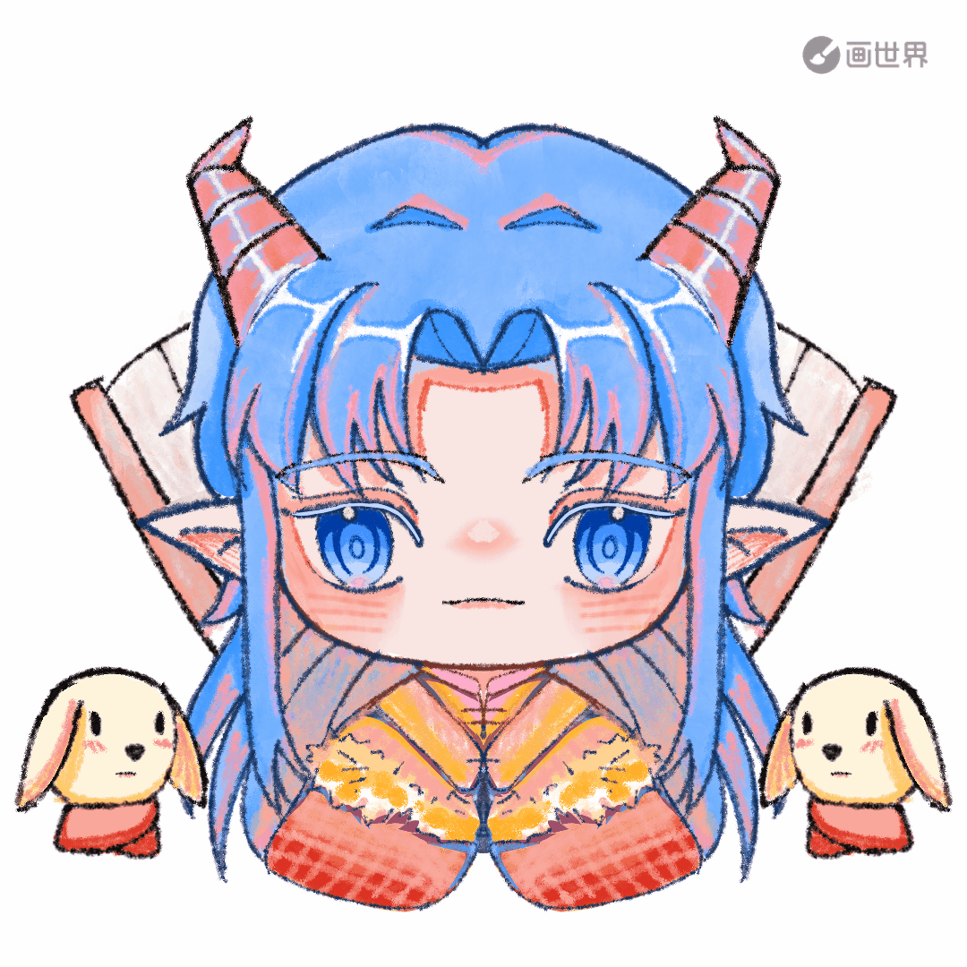 新年快乐！_Q版新年贺图新年快乐指绘二次元绘画作品