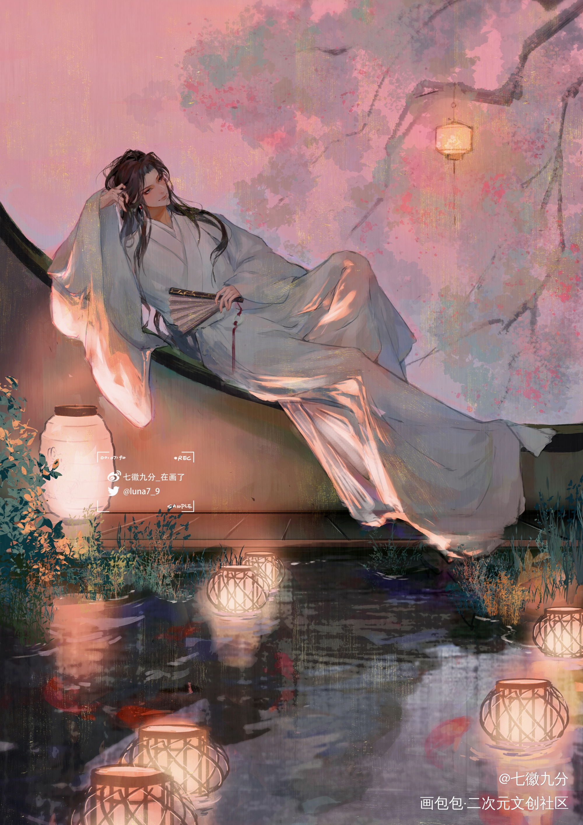 春节快乐_将进酒沈兰舟绘画作品