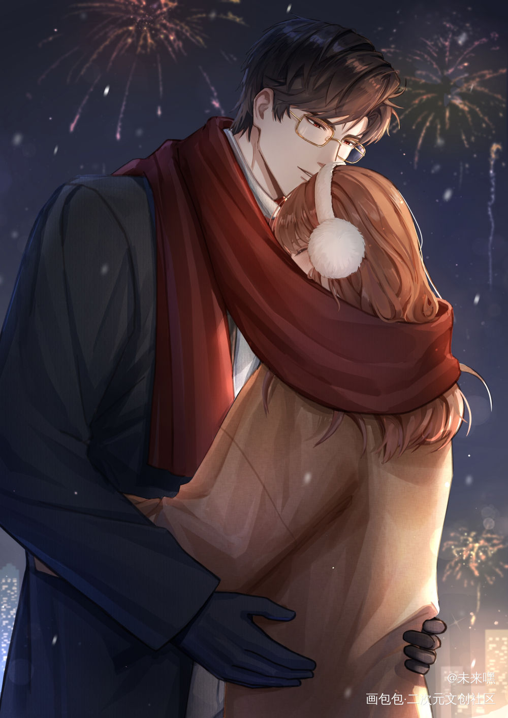 生日快乐_光与夜之恋陆沉绘画作品
