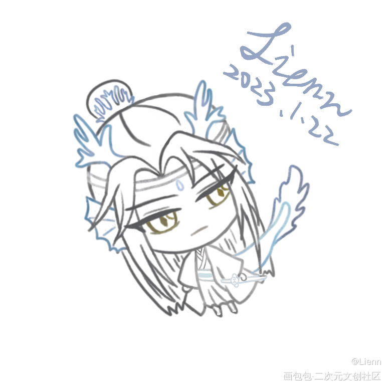 含光君生日快乐_魔道祖师忘羡Q版绘画作品