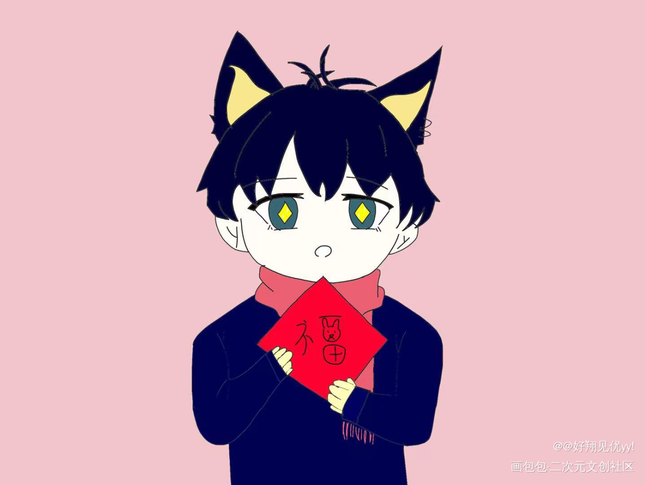 新年快乐_盗墓笔记张起灵绘画作品