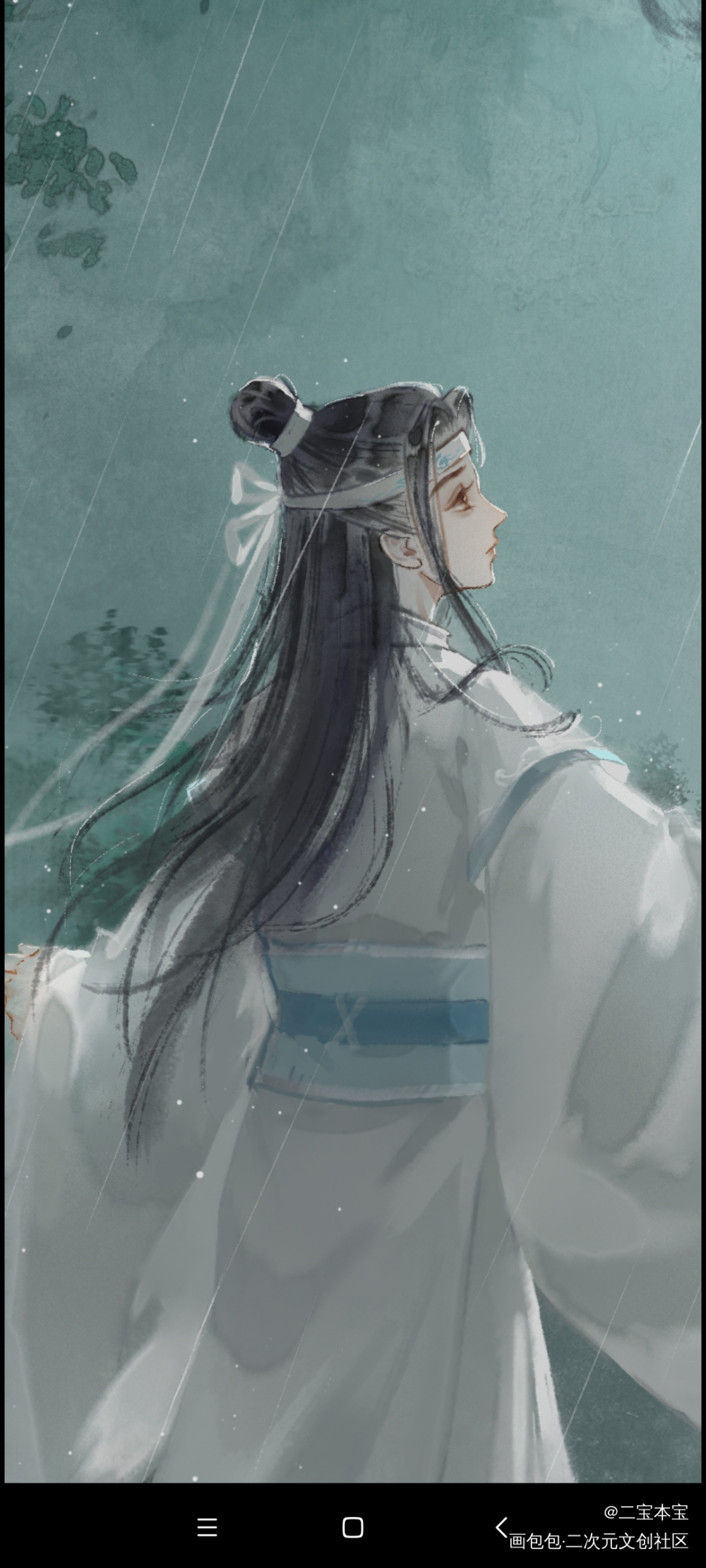 幼年叽和婚后叽~_魔道祖师忘羡蓝忘机墨香铜臭绘画作品