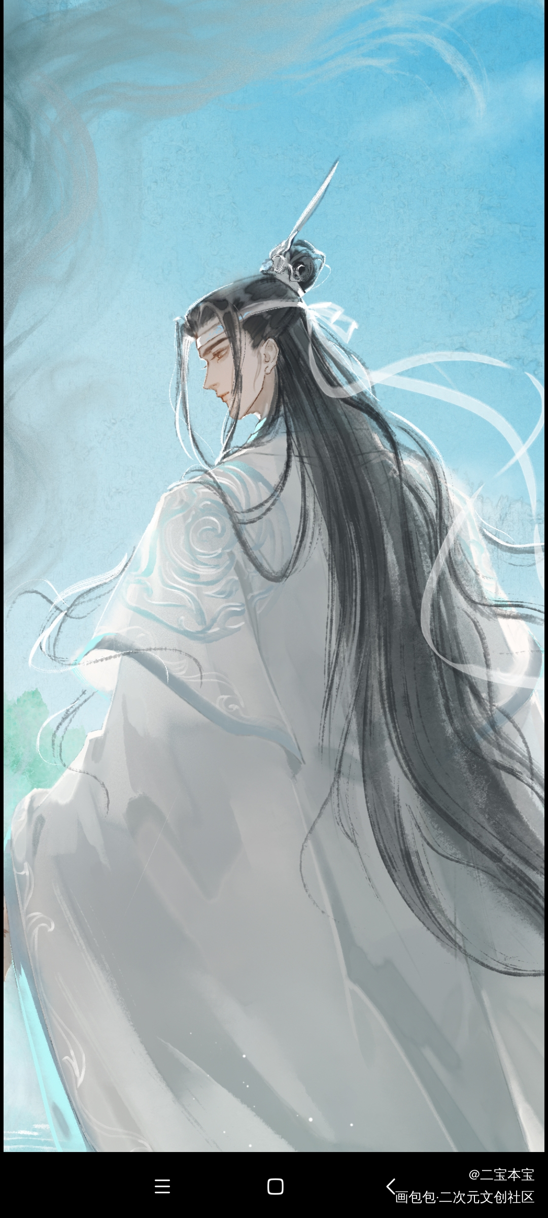 幼年叽和婚后叽~_魔道祖师忘羡蓝忘机墨香铜臭绘画作品