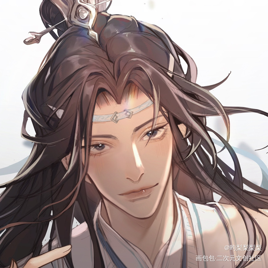 叽生日快乐！！！_魔道祖师忘羡蓝忘机板绘涂摸鱼页古风厚涂日系绘画作品