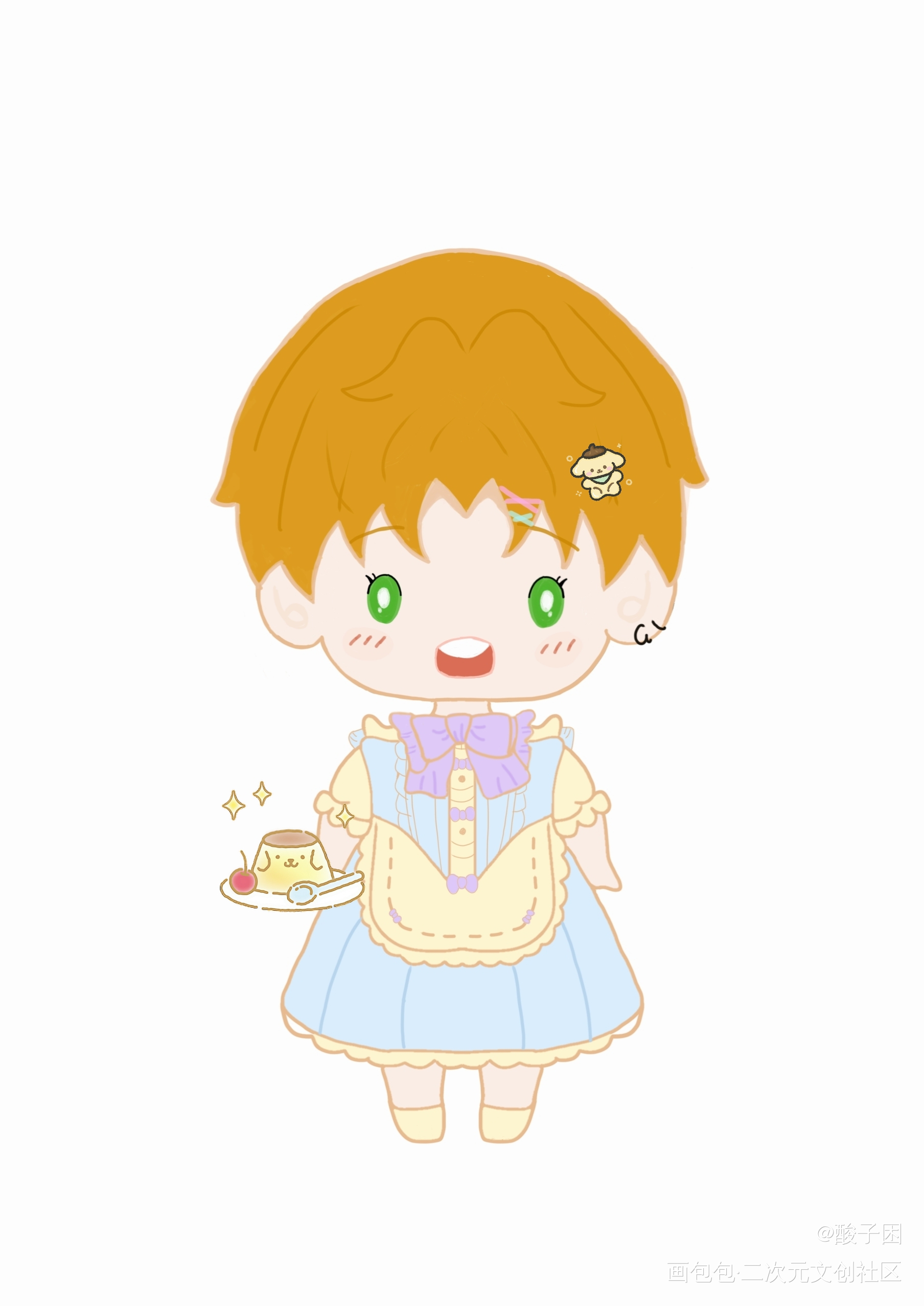 _光与夜之恋Q版夏鸣星绘画作品