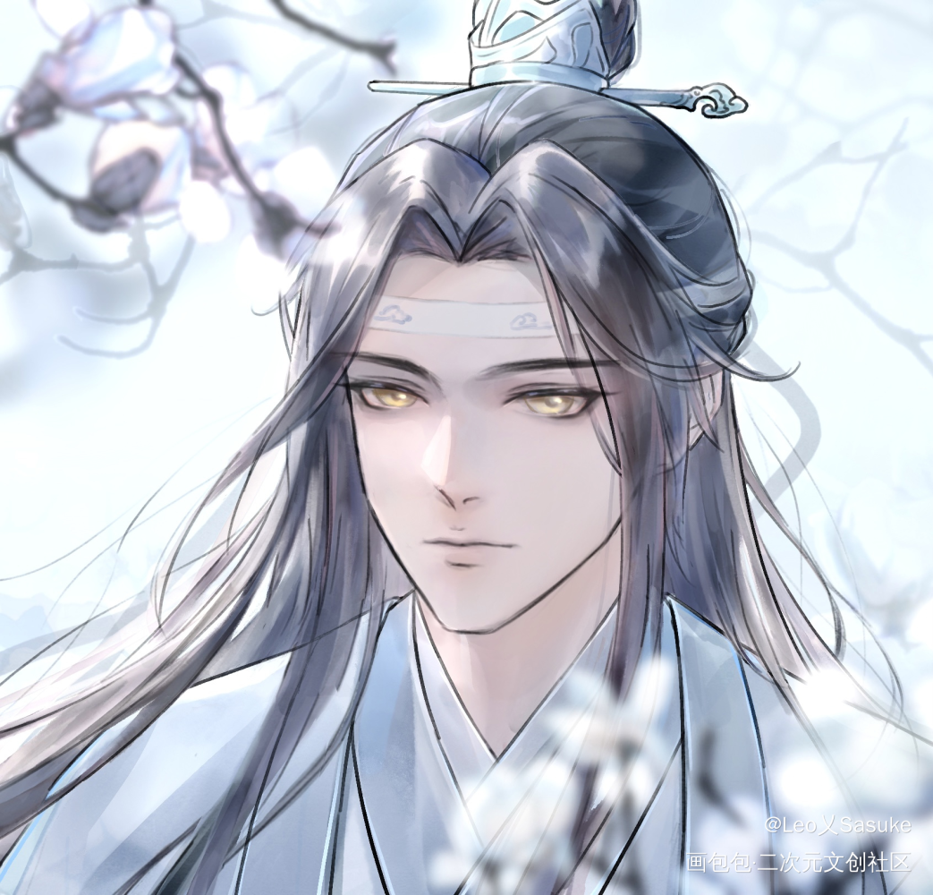 汪叽_魔道祖师蓝忘机绘画作品