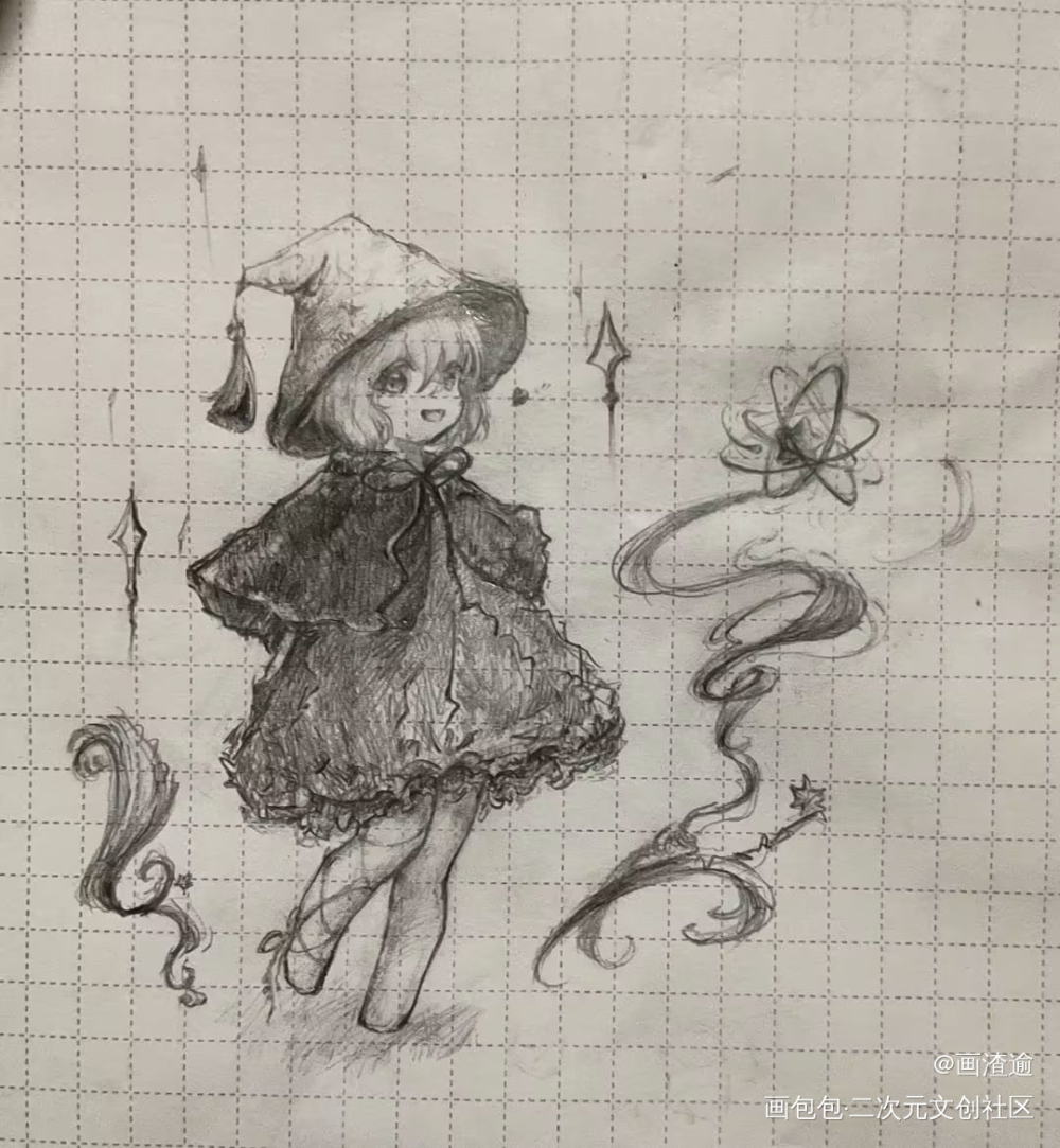 摸鱼_手绘绘画作品