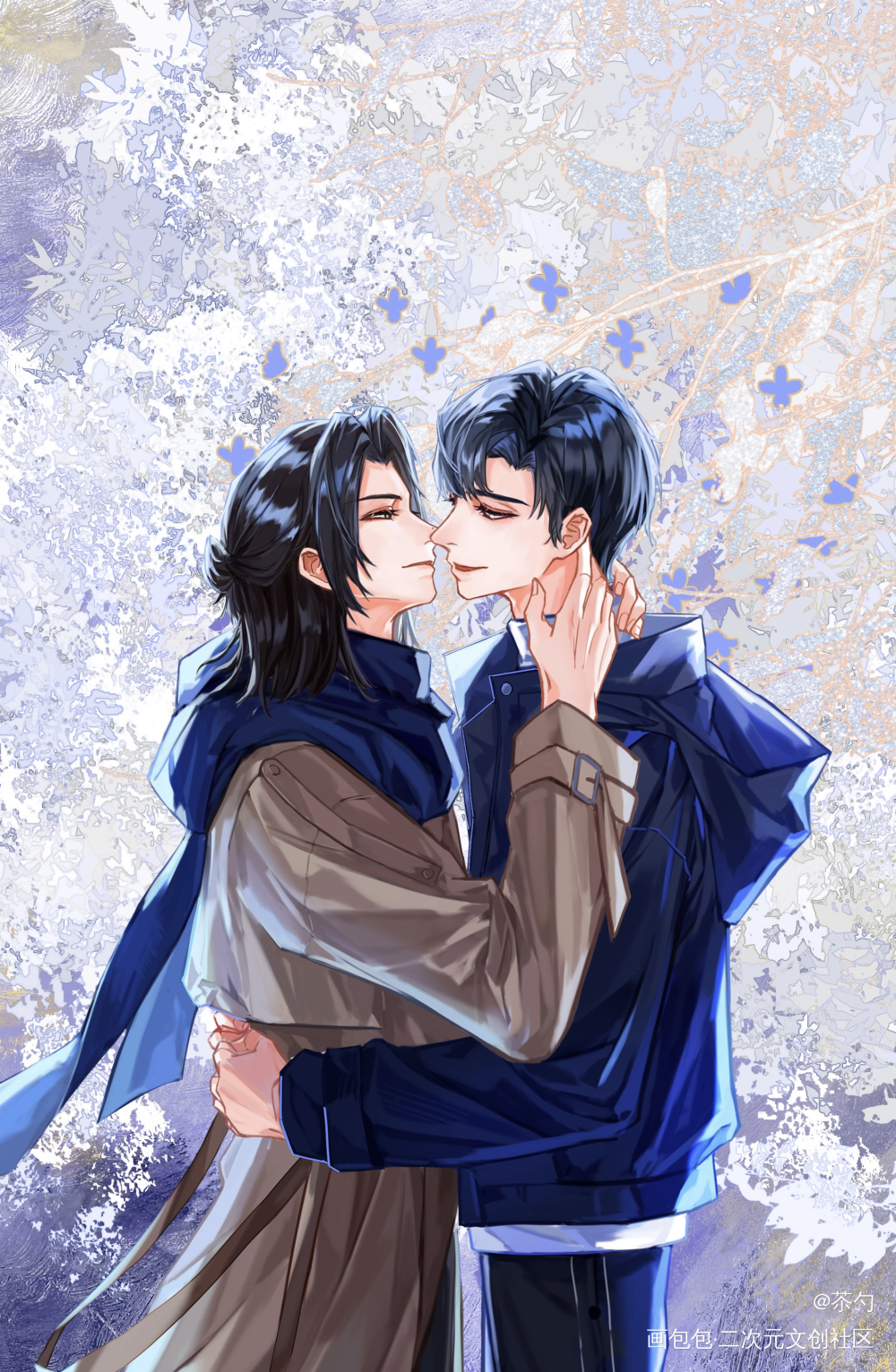 海洋馆_我只喜欢你的人设自习周自珩夏习清绘画作品