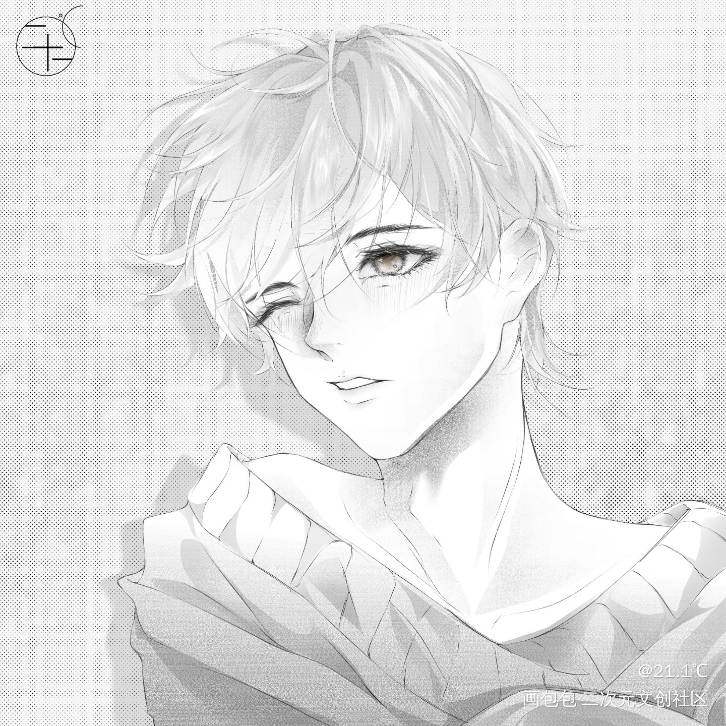 小蘑菇_小蘑菇安折指绘一十四洲摸鱼绘画作品