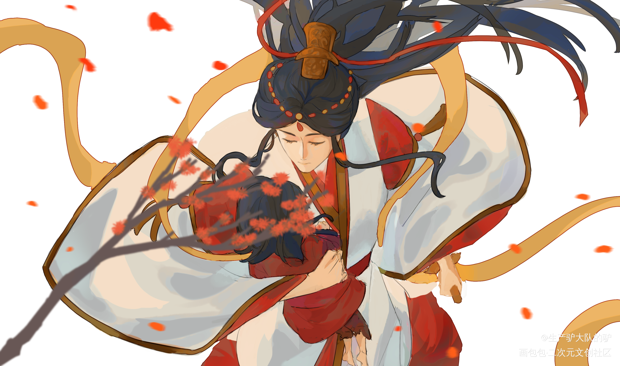 _天官赐福花怜谢怜花城板绘涂绘画作品