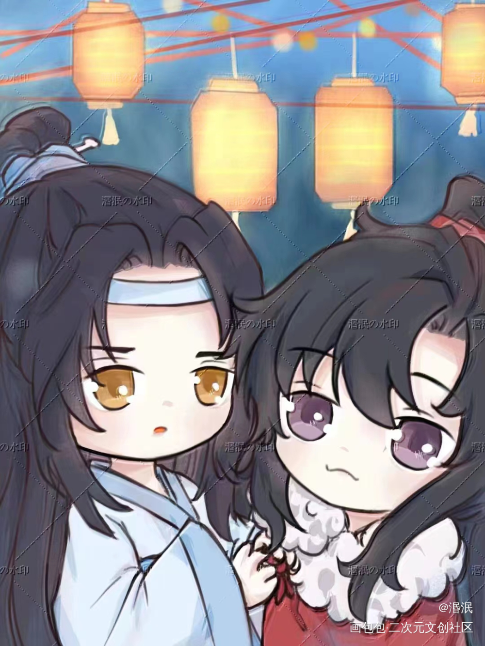 _魔道祖师绘画作品