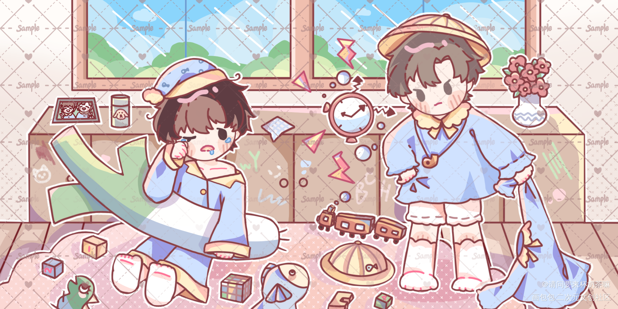 吞海幼稚园_吞海Q版绘画作品