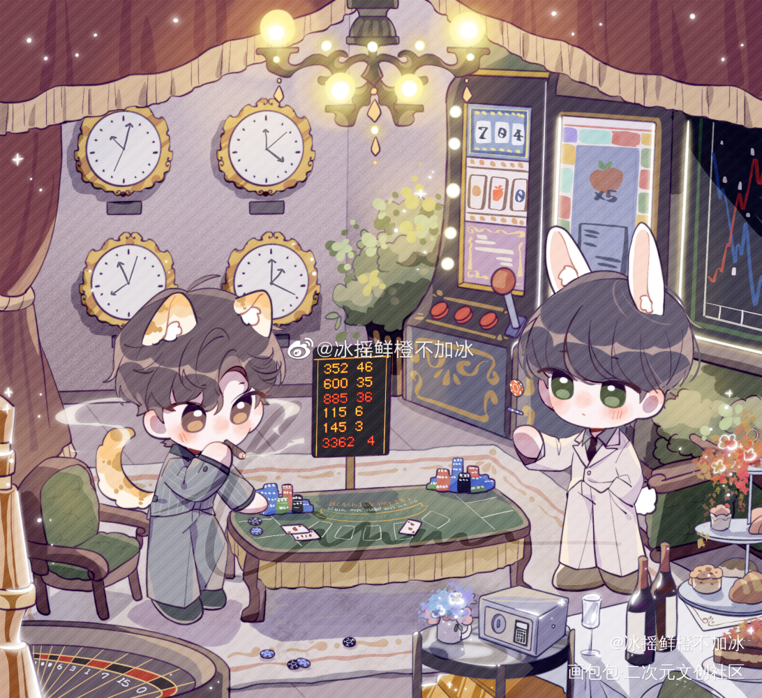 夫夫对赌_188男团李简绘画作品