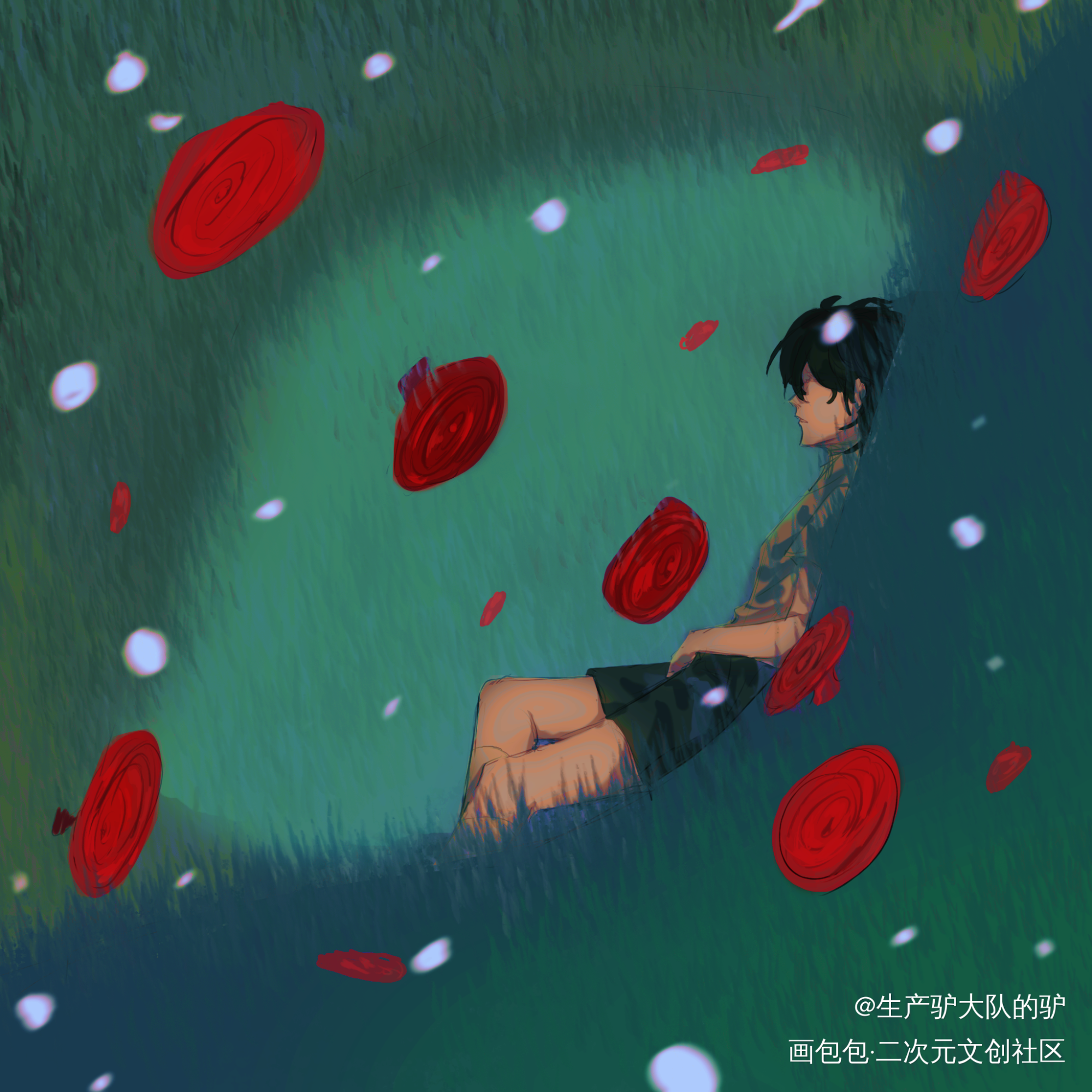 _我在惊悚游戏里封神板绘涂绘画作品