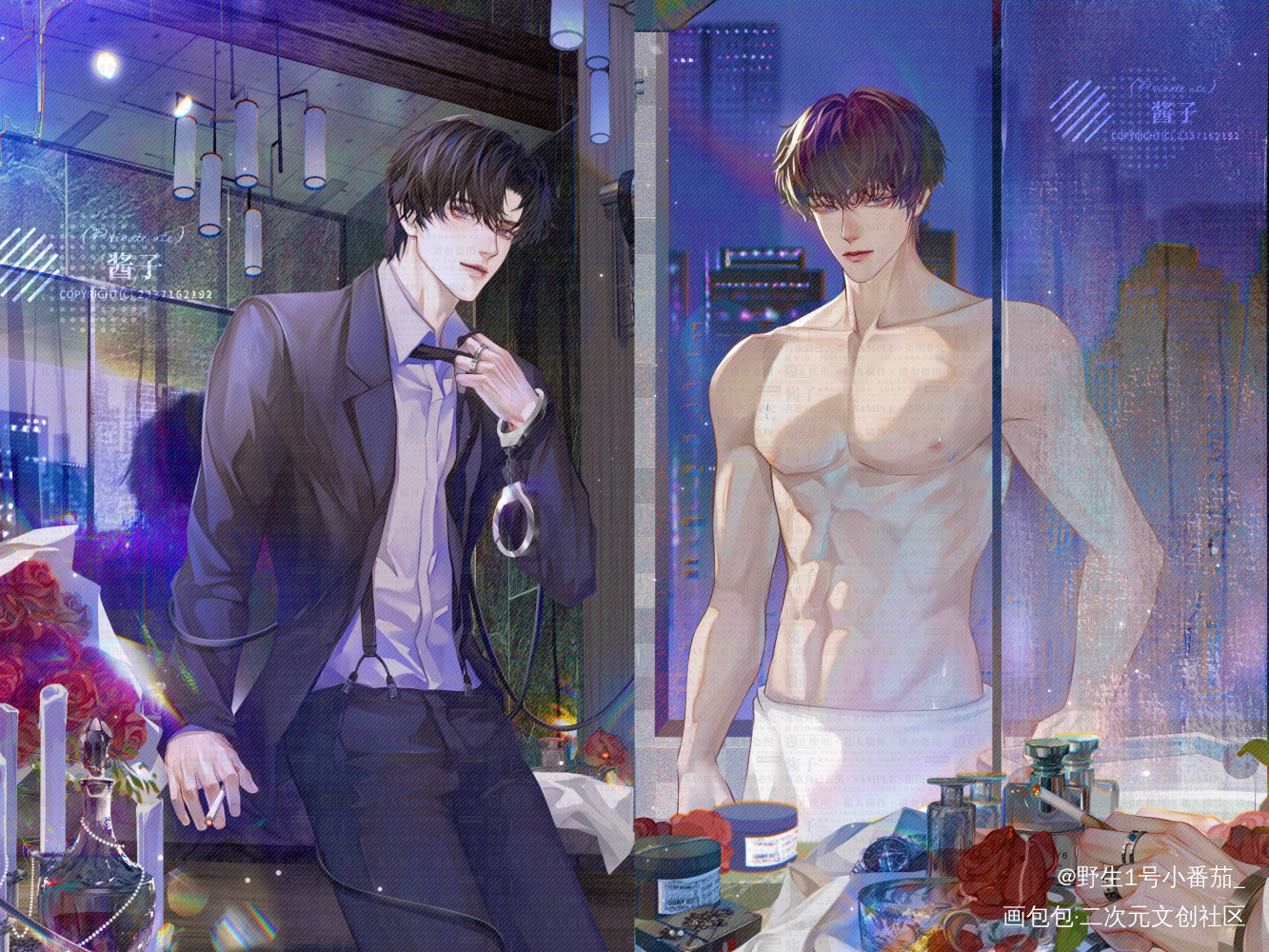 李玉/简隋英_你却爱着一个傻逼188男团李简李玉简隋英绘画作品