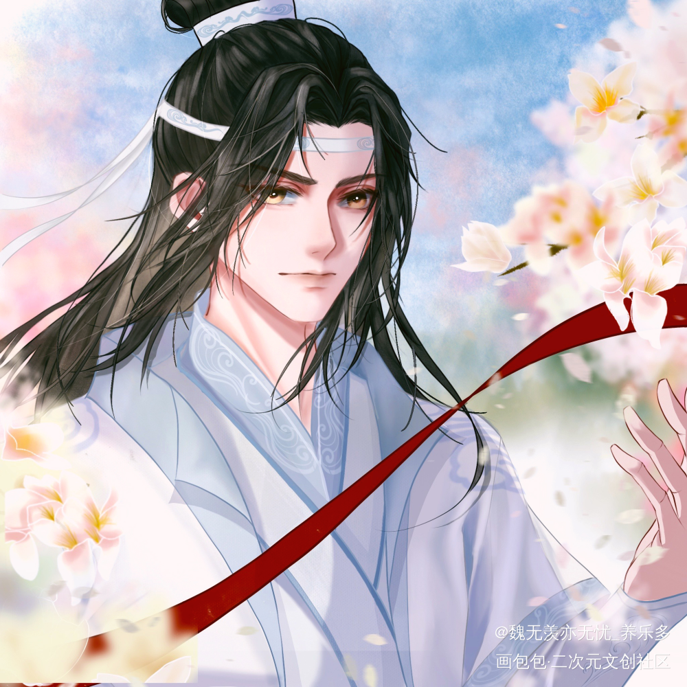 忘羡2022年生贺图_魔道祖师忘羡魏无羡蓝忘机绘画作品