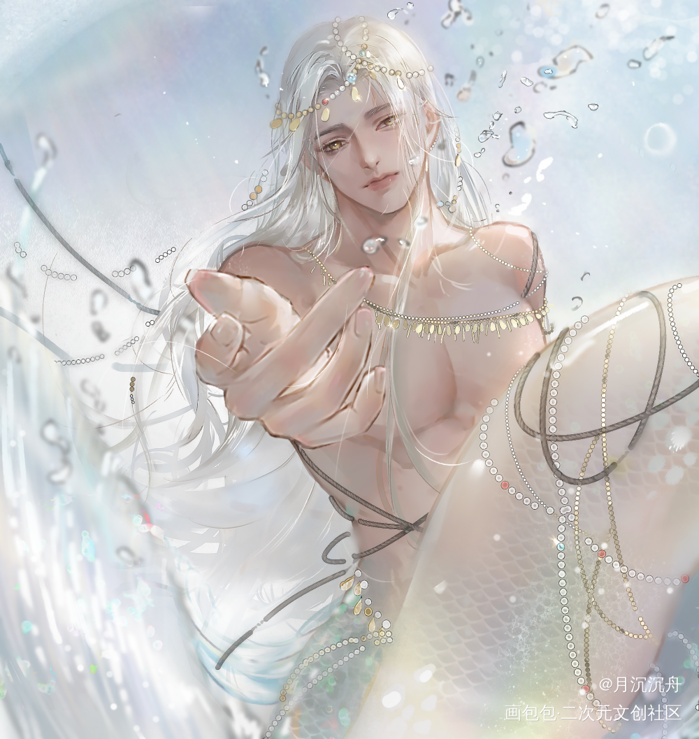 _光与夜之恋齐司礼板绘涂摸鱼页绘画作品