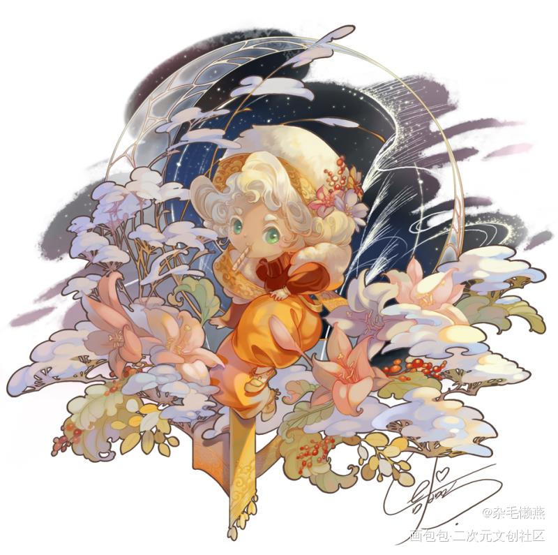 冬夜的哥布林_板绘涂绘画作品