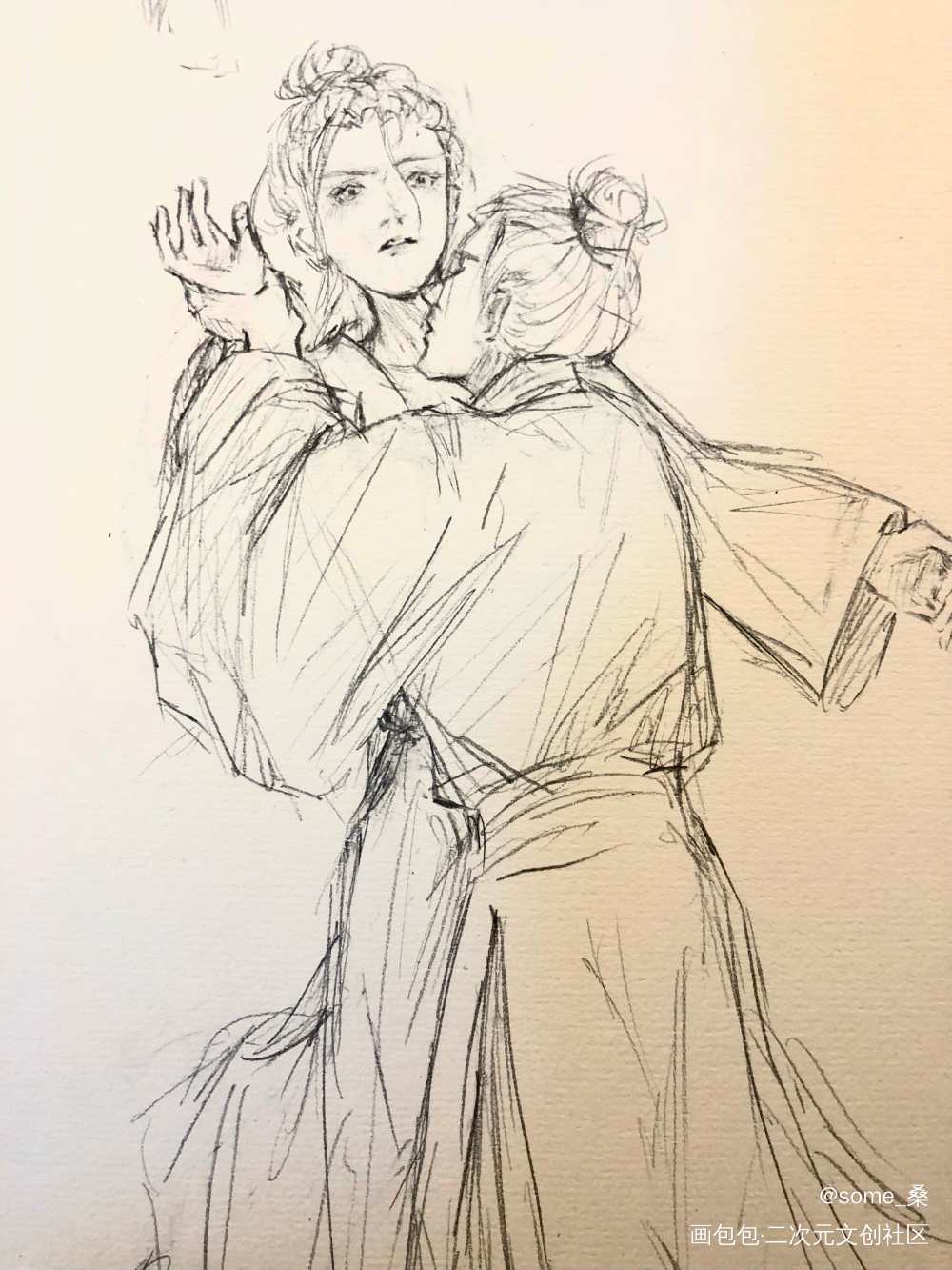 胤煜_手绘古风胤煜指绘绘画作品