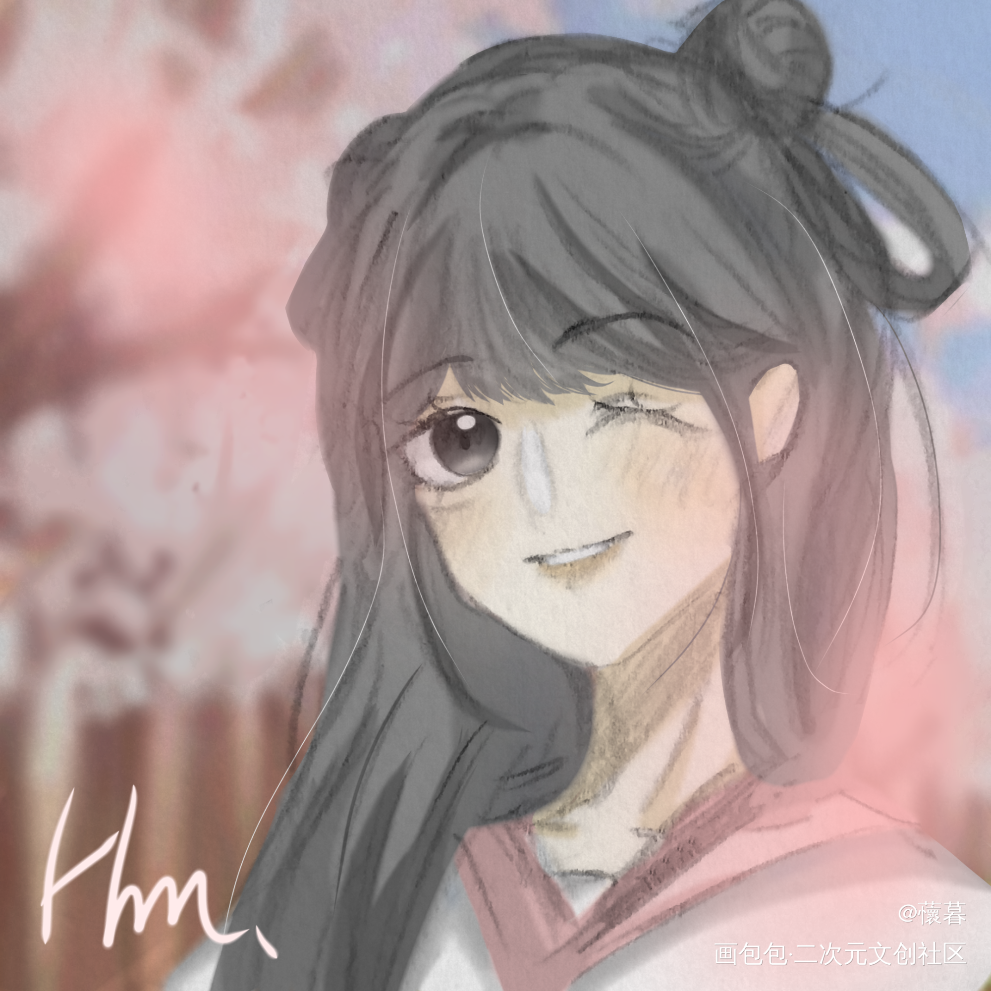 “茄子~”_摸鱼页绘画作品