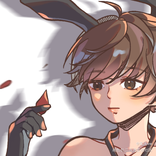 百变秀秀_娘娘腔188男团群秀摸鱼页平涂板绘绘画作品