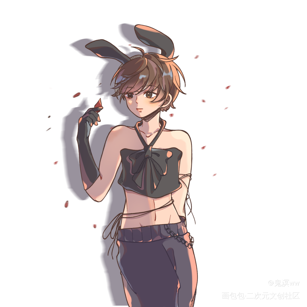 百变秀秀_娘娘腔188男团群秀摸鱼页平涂板绘绘画作品